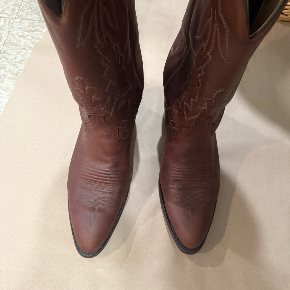 Dan Post- Brown Leather Cowboy Boots